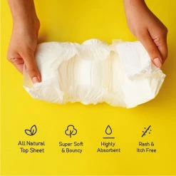 Heyday Natural & Organic Large Baby Diapers (7 Diapers | 13-20 Kg) Personal & Home Care