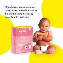 Personal & Home Care Heyday Natural & Organic Small Baby Diapers (7 Diapers | Upto 8 Kg)