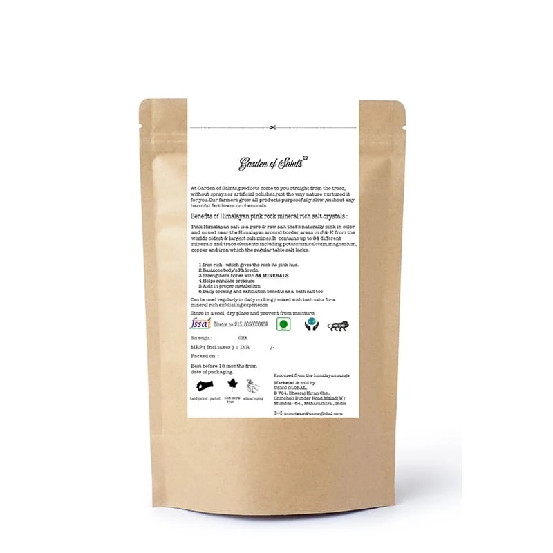 USMC Grocery Garden Of Saints Himalayan Pink Rock Salt Coarse Grain (2- 5 Mm) (1 Kg) 5 USMC Grocery Garden Of Saints Himalayan Pink Rock Salt Coarse Grain (2- 5 Mm) (1 Kg)