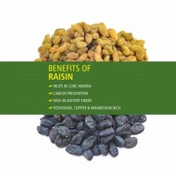 Bagul Foods Grocery Everyday Four Seedless Afghan Black Raisins + Seedless Afghan Green Raisins | Combo Pack | 200g Each