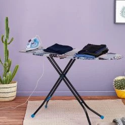Peng Essential Perilla Heat Reflective Scratch & Stain Resistant Present Ironing Board With Silicone Stoppers & Iron Holder Personal & Home Care