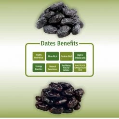 Bagul Foods Everyday Four Seedless Black Dates + Seedless Omani Dates 400g Each Grocery