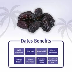 Bagul Foods Everyday Four Seedless Kalmi (Safawi) Dates 400g Grocery