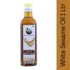 Organic Diet Organic Wooden Pressed White Sesame(Til) Oil, 1 Ltr Grocery