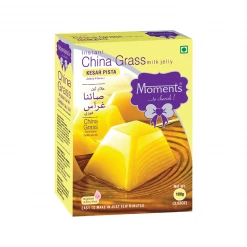 MOMENTS INDUSTRIES Moments Instant China Grass Milk Jelly - Kesar Pista 100 Gm Grocery