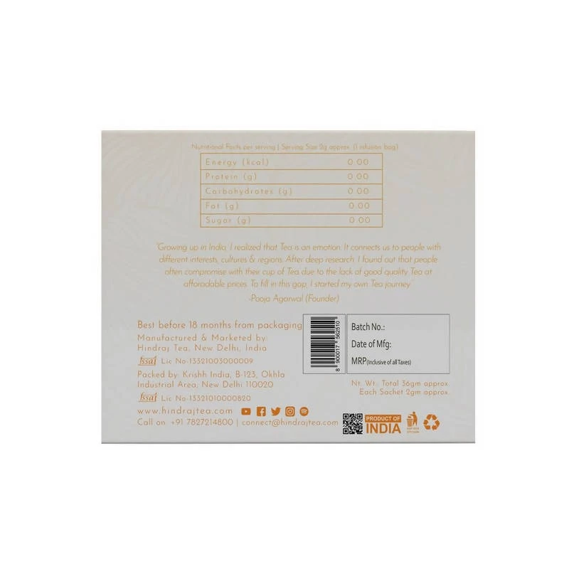 Hindraj Tea Hindraj Herbal Assorted Green & Black Tea Bags (18 Sachets) Grocery 5 Hindraj Tea Hindraj Herbal Assorted Green & Black Tea Bags (18 Sachets) Grocery