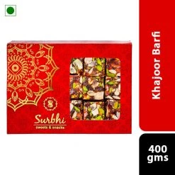 Surbhi Sweets Surbhi Khajoor Barfi (400 G) Snacks & Beverages