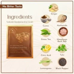 Hindraj Tea Hindraj Herbal Desi Kahwa Green Tea Bags - (1 Box Of 15 Sachets) Grocery