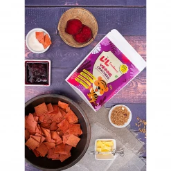 Lil Goodness Snacks & Beverages Lil'Goodness Multigrain Beetroot Crackers (100 G) (Pack Of 3)