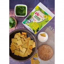 Lil Goodness Lil'Goodness Tasty Crunchy Spinach Crackers - 100g (Pack Of 3)