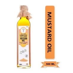 GREEN GALAXY INDIA CORPORATION Grocery Pure & Natural Cold Pressed Mustard Oil (500 Ml)