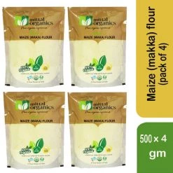 MITTAL ORGANICS PRIVATE LIMITED Mittal Organics Maize (Makka) Flour (Pack Of 4) - 500 G