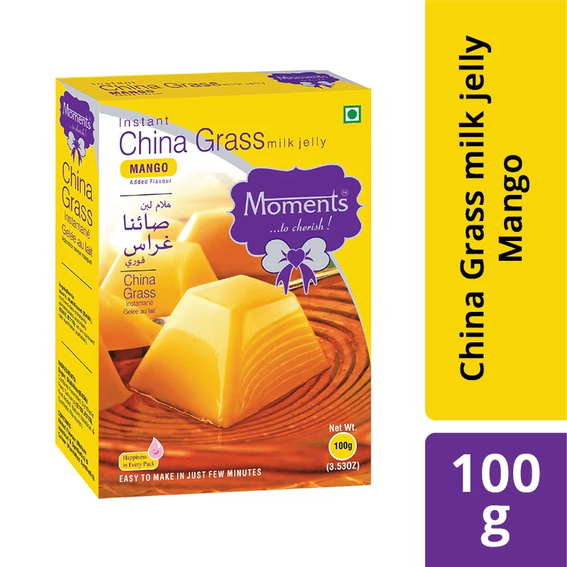 MOMENTS INDUSTRIES Moments Instant China Grass Milk Jelly - Mango 100 Gm 3 MOMENTS INDUSTRIES Moments Instant China Grass Milk Jelly - Mango 100 Gm