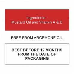 Gulab Oil Gulab Kachi Ghani Mustard Oil Bottle (1 Litre) Grocery