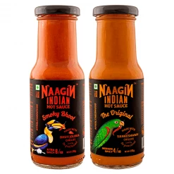 Naagin Sauce Snacks & Beverages Naagin Bhoot Hot Sauce (230 G) + Original Chilli Sauce (230 G) (Pack Of Two)