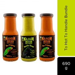 Naagin Sauce NAAGIN Indian Hot Sauce Combo (Original X 2, Kantha X 1) (Pack Of 3) (230 G X 3 = 690 G)