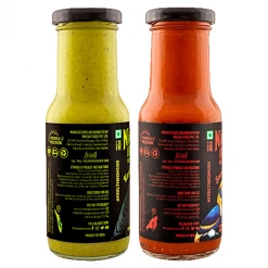 Naagin Sauce NAAGIN Smoky Bhoot Hot Chilli - Extra Spicy Sauce (230 G) + Kantha Hot Chilli Medium Spicy Sauce (230 G) (Pack Of Two) Snacks & Beverages