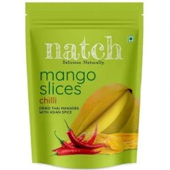 Natch All Natural Dried Mango Slices - Chilli (150 G) Snacks & Beverages
