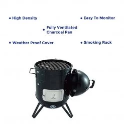 Home & Kitchen Utilities Peng Essentials Premium Barrell Style Barbeque & Smoker