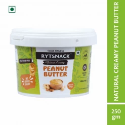 Rytsnack Natural Unsweetened Peanut Butter (250 G) Snacks & Beverages