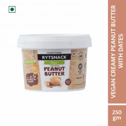 Rytsnack Vegan Peanut Butter With Dates (250 G) Snacks & Beverages