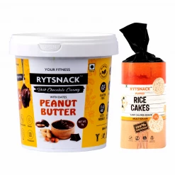 Snacks & Beverages Rytsnack Peanut Butter Dark Choco 1Kg + 1 Rice Cake