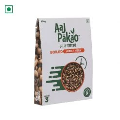 Grocery Aaj Pakao Boiled Lobia/Black Eyed Pea, Pack Of 3 (3*300g)