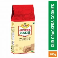 Dhampur Green Gur Crackers Cookies 400g ( Pack Of 2x200g)