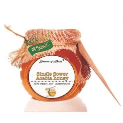 USMC Snacks & Beverages Garden Of Saints Organic Acacia Kashmiri Single Flower Honey (250 G)