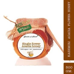 USMC Garden Of Saints Organic Acacia Kashmiri Single Flower Honey (500 G) Snacks & Beverages