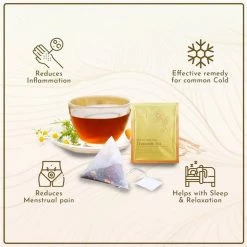 Hindraj Tea Hindraj Herbal Chamomile Tea Bags - (1 Box Of 15 Sachets) Grocery