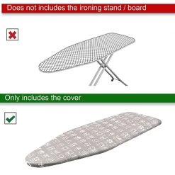 Peng Essentials Ironing Board Cover With Felt And Foam Padding(Fits 115X36 Cm) Leaf Print Personal & Home Care