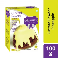 MOMENTS INDUSTRIES Moments Custard Powder - Pineapple 100 Gm Grocery