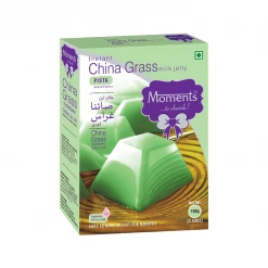 MOMENTS INDUSTRIES Moments Instant China Grass Milk Jelly - Pista 100 Gm