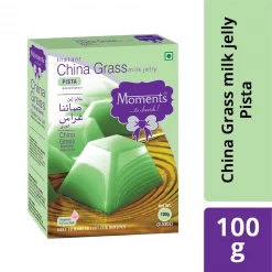 MOMENTS INDUSTRIES Moments Instant China Grass Milk Jelly - Pista 100 Gm