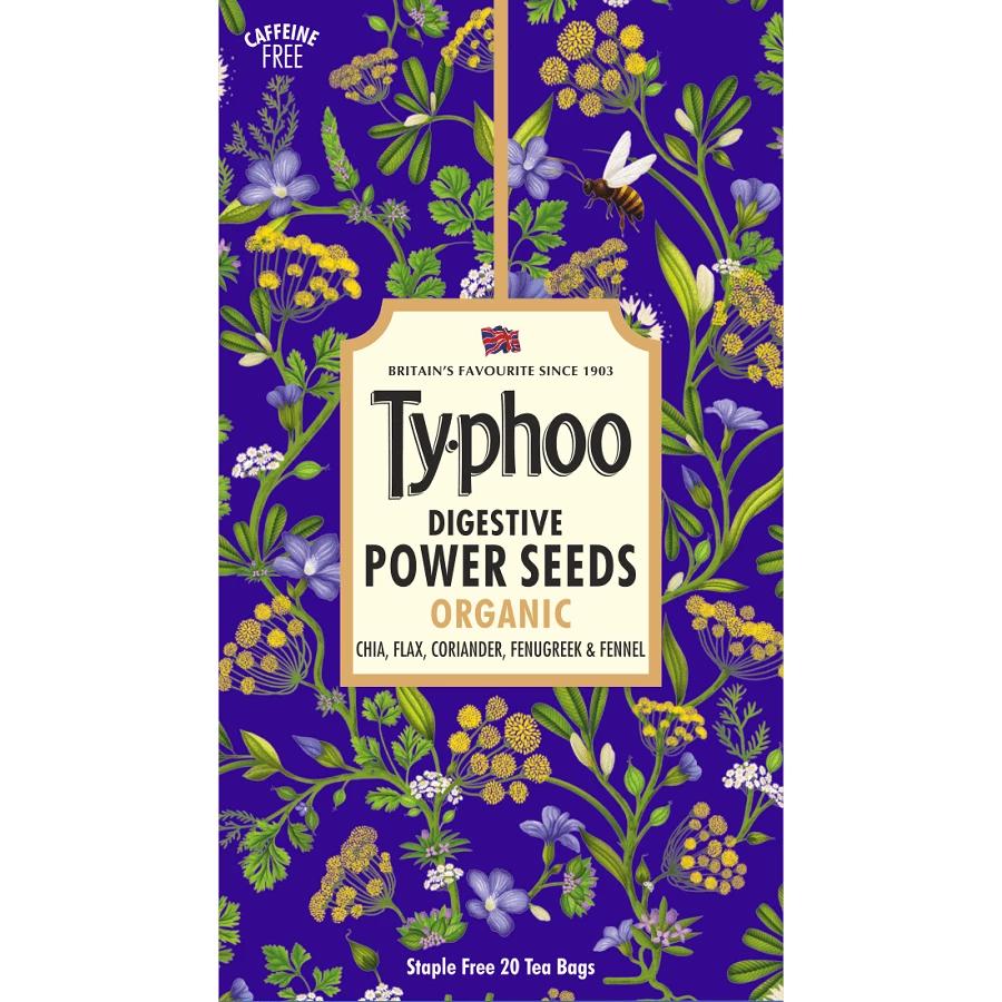 Typhoo Tea Snacks & Beverages Typhoo Power Seed Tea (20 Bags) 4 Typhoo Tea Snacks & Beverages Typhoo Power Seed Tea (20 Bags)