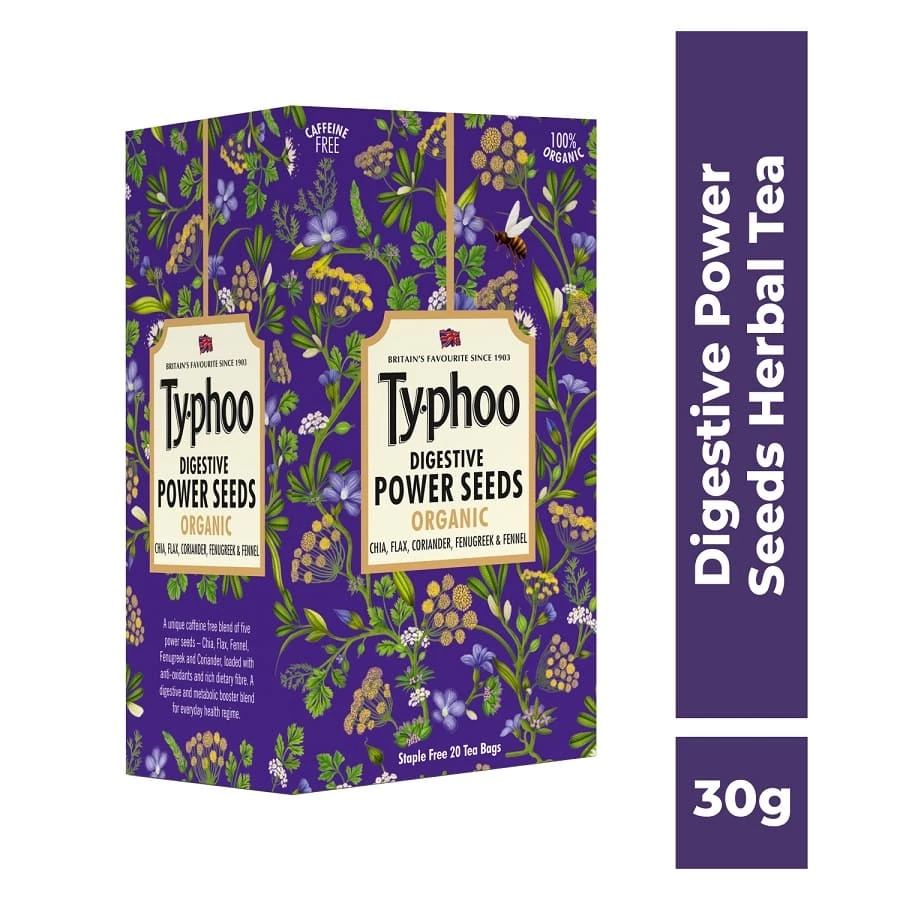 Typhoo Tea Snacks & Beverages Typhoo Power Seed Tea (20 Bags) 3 Typhoo Tea Snacks & Beverages Typhoo Power Seed Tea (20 Bags)
