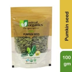 MITTAL ORGANICS PRIVATE LIMITED Snacks & Beverages Mittal Organics Pumpkin Seed - 100 G