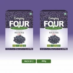 Bagul Foods Everyday Four Seedless Afghan Black Raisins | Combo Pack | 200g Each Grocery