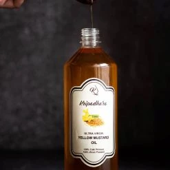Grocery Kripadhara Cold Pressed Ultra Virgin Yellow Mustard Oil (500ml)