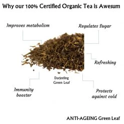 Radhikas Fine Teas And Whatnots Radhikas Fine Teas Anti-Ageing Green Leaf (100 G) Makes 50 Cups