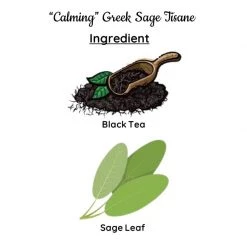 Radhikas Fine Teas And Whatnots Snacks & Beverages Radhikas Fine Teas Calming Greek Sage Tisane (50 G)