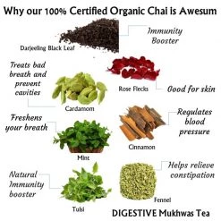 Radhikas Fine Teas And Whatnots Snacks & Beverages Radhikas Fine Teas Digestive Mukhwas Tea (100 G) Makes 50 Cups