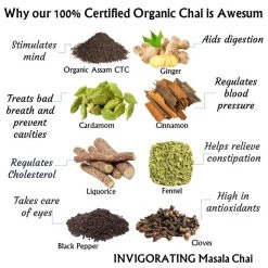 Radhikas Fine Teas And Whatnots Radhikas Fine Teas Invigorating Masala Chai (100 G) Snacks & Beverages 15 Radhikas Fine Teas And Whatnots Radhikas Fine Teas Invigorating Masala Chai (100 G) Snacks & Beverages