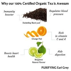 Radhikas Fine Teas And Whatnots Radhikas Fine Teas Purifying Earl Grey Tea (100 G) Makes 50 Cups