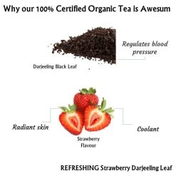 Radhikas Fine Teas And Whatnots Radhikas Fine Teas Refreshing Strawberry (100 G) Snacks & Beverages