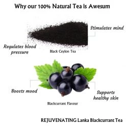 Radhikas Fine Teas And Whatnots Snacks & Beverages Radhikas Fine Teas Rejuvenating Lanka Blackcurrant Tea (50 G)