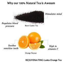 Radhikas Fine Teas And Whatnots Radhikas Fine Teas Rejuvenating Lanka Orange Tea (50 G) Snacks & Beverages