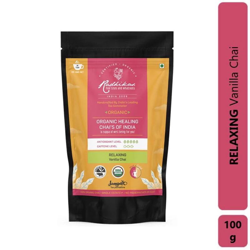 Radhikas Fine Teas And Whatnots Radhikas Fine Teas Relaxing Vanilla Chai (100 G) 3 Radhikas Fine Teas And Whatnots Radhikas Fine Teas Relaxing Vanilla Chai (100 G)