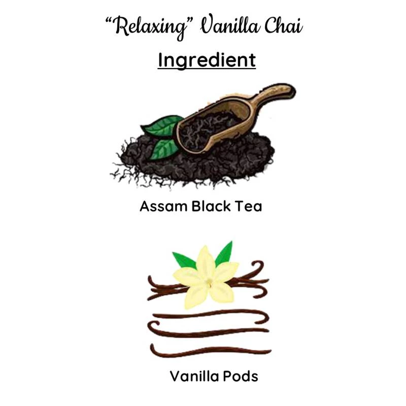 Radhikas Fine Teas And Whatnots Radhikas Fine Teas Relaxing Vanilla Chai (100 G) 6 Radhikas Fine Teas And Whatnots Radhikas Fine Teas Relaxing Vanilla Chai (100 G)